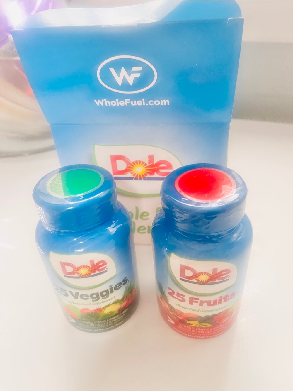 Dole 25 Fruits & 25 Veggies Chewable Supplement Bundle - Blue